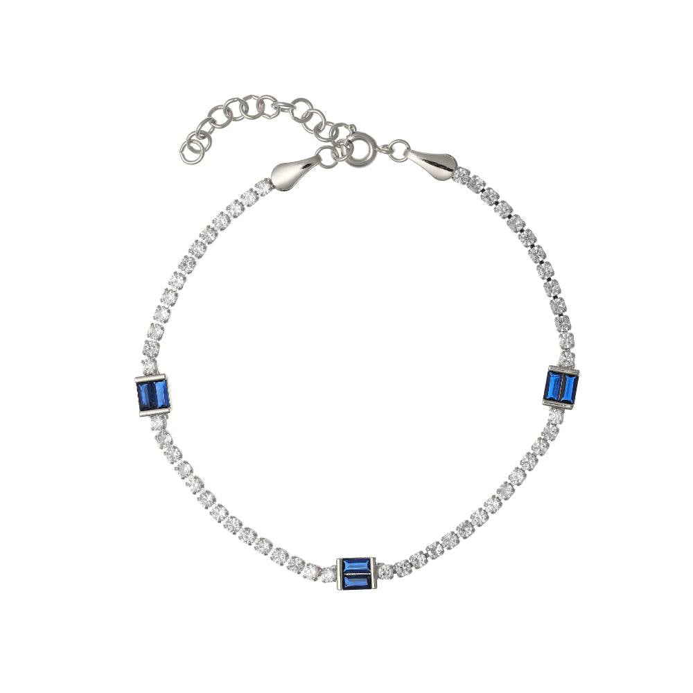 Triple Glam White Casual Bracelet