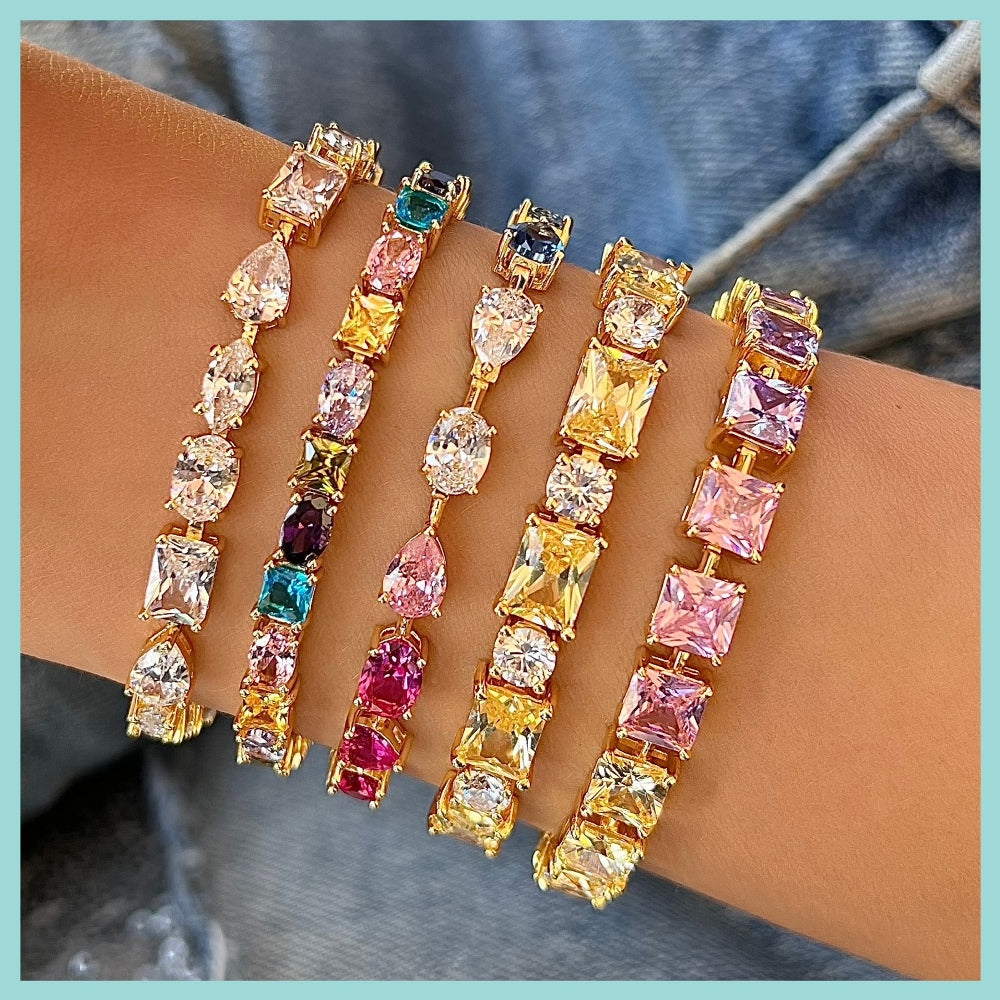 Lucia 0.5Ct Rainbow Tennis Bracelet