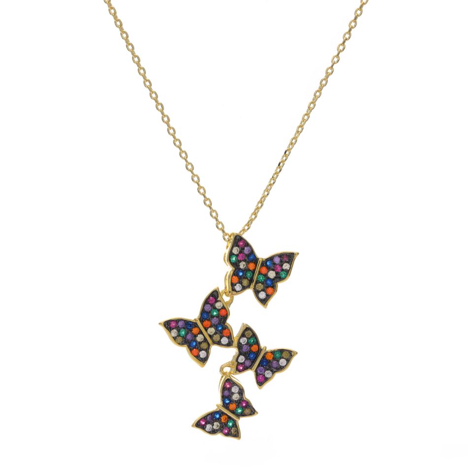 Butterflies Drops Casual Necklace