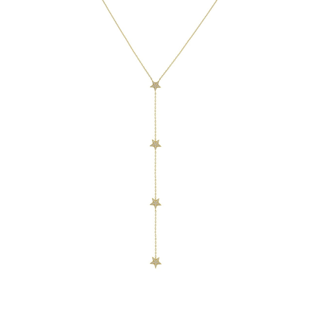 Long Mini Star Y Casual Necklace