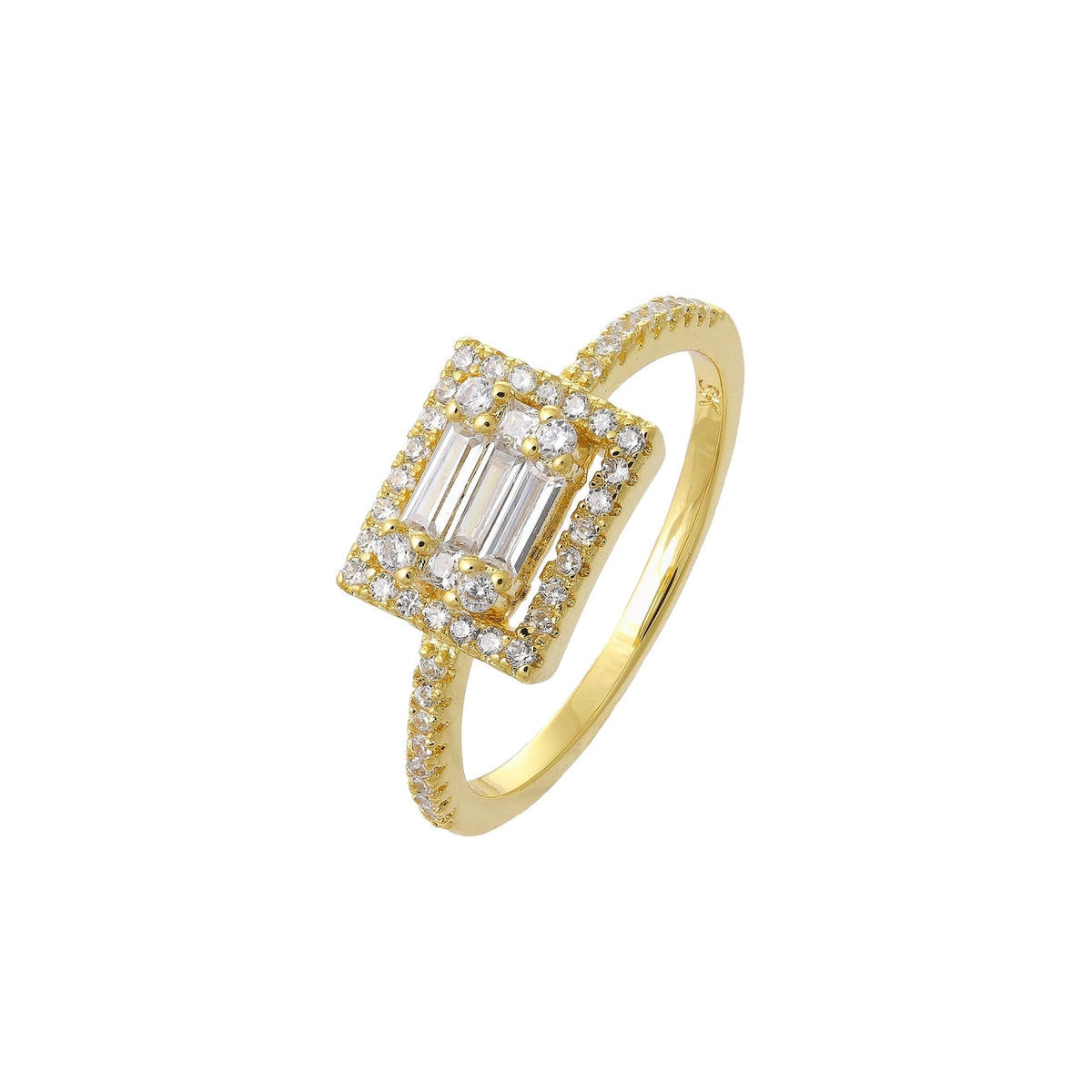 Rectangle Cut Solitaire Ring