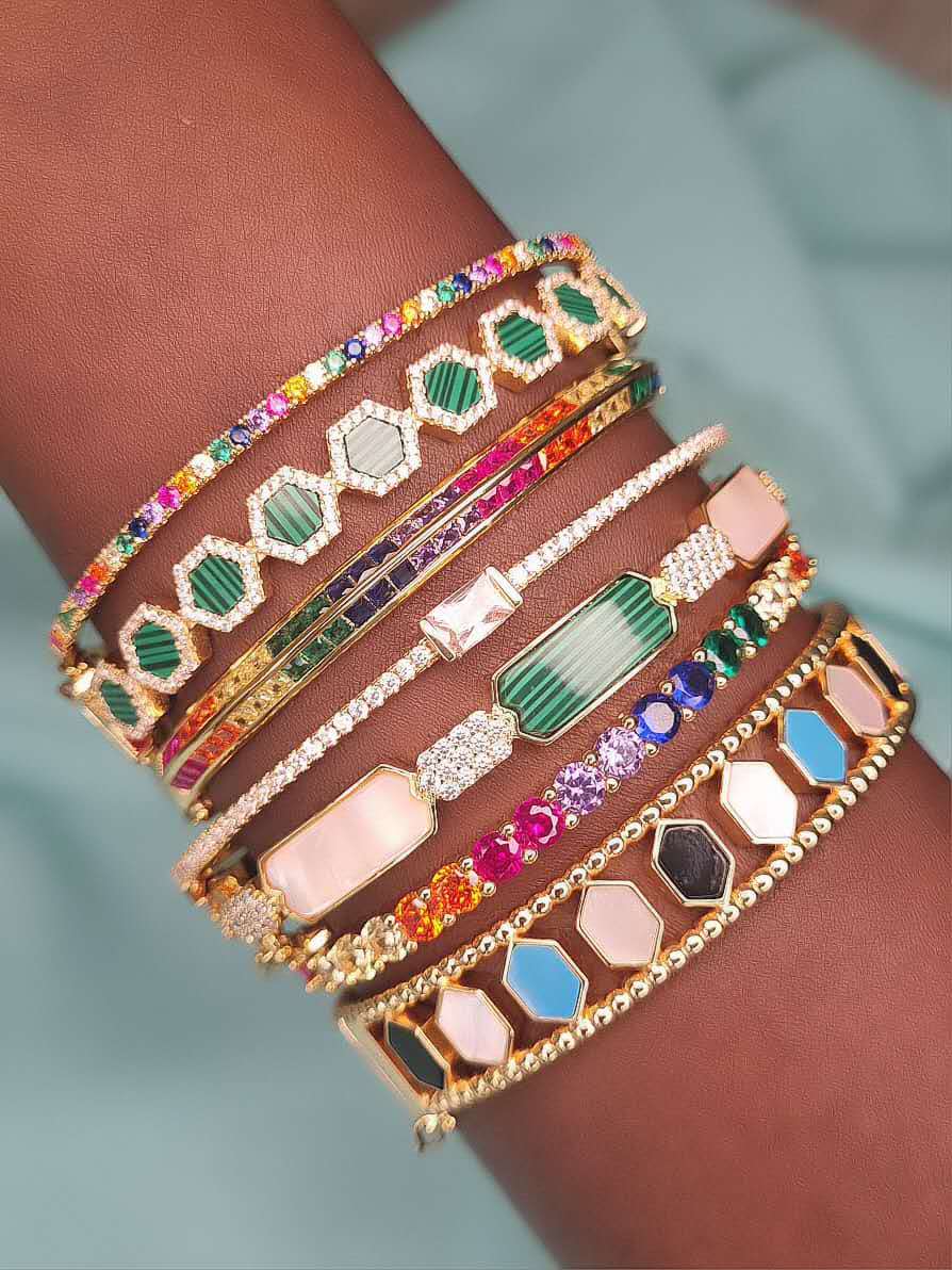 Monoluxe Mixed Casual Bangle Bracelet