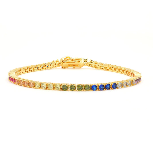 Rosalia 0.06Ct Rainbow Tennis Bracelet