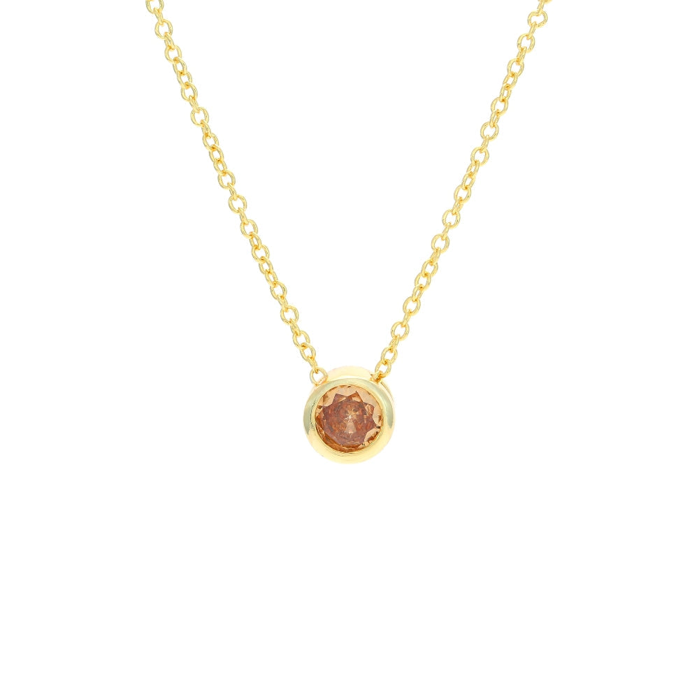 Bright Dot Yellow Casual Necklace