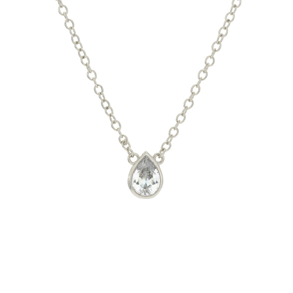 Nostalgic Teardrop White Casual Necklace
