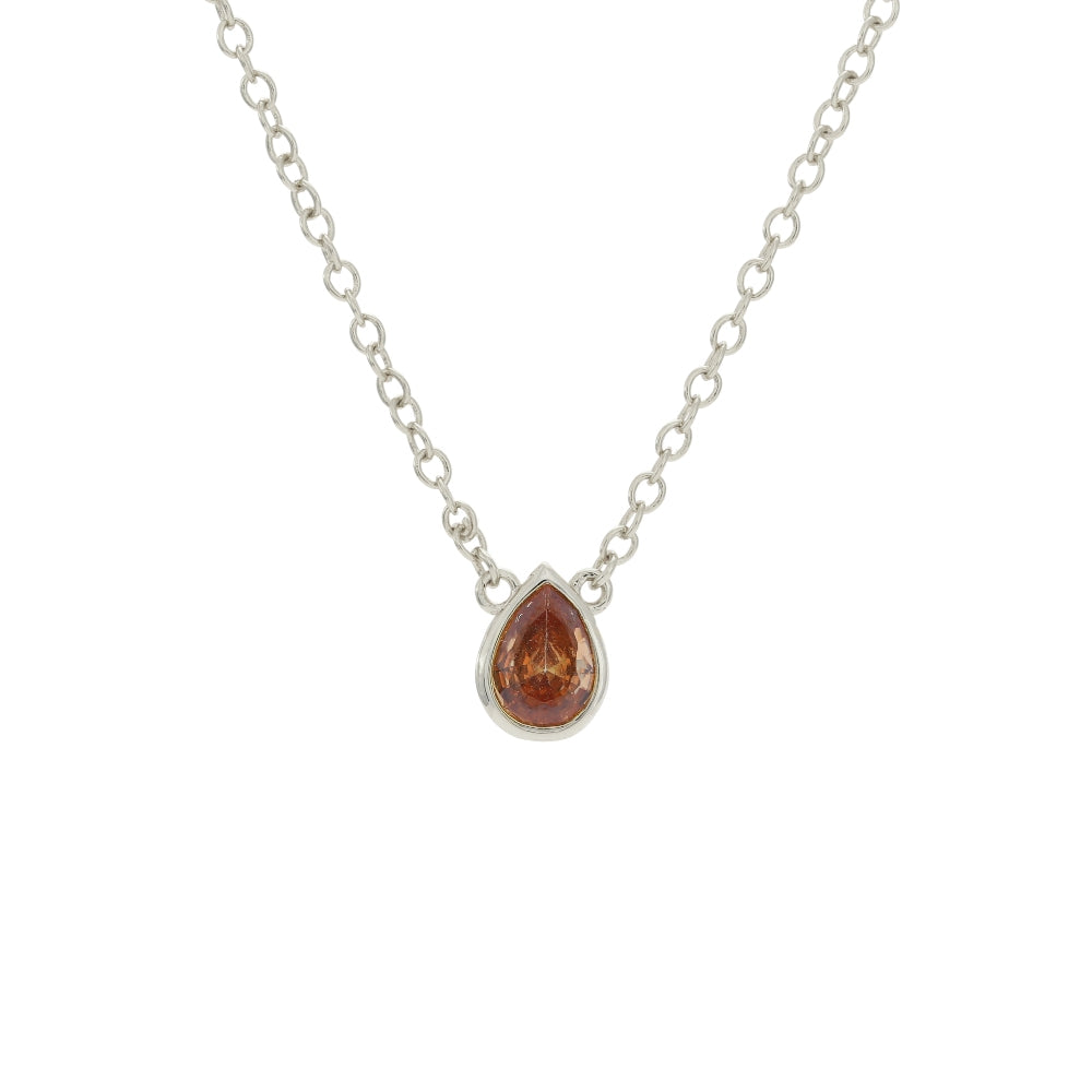 Nostalgic Teardrop White Casual Necklace