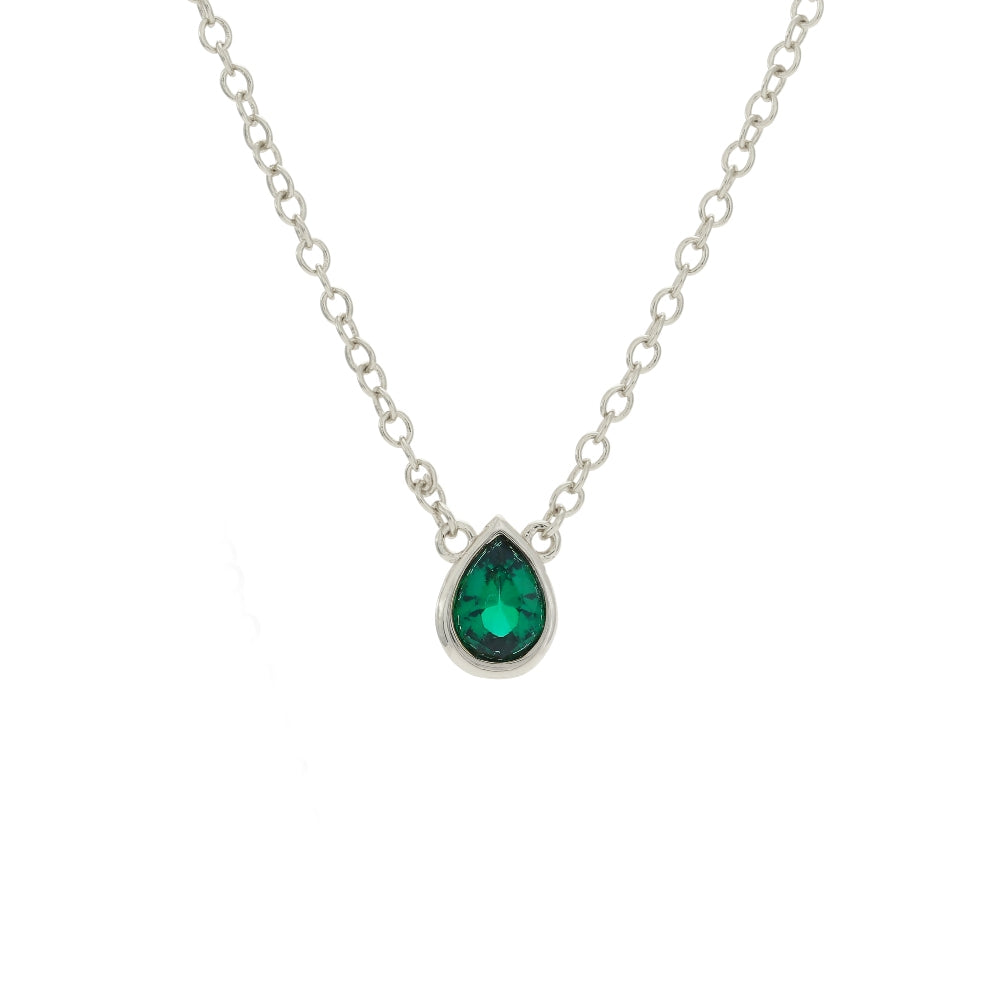 Nostalgic Teardrop White Casual Necklace