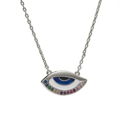 Rainbow Eye Casual Necklace