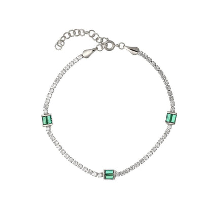 Triple Glam White Casual Bracelet