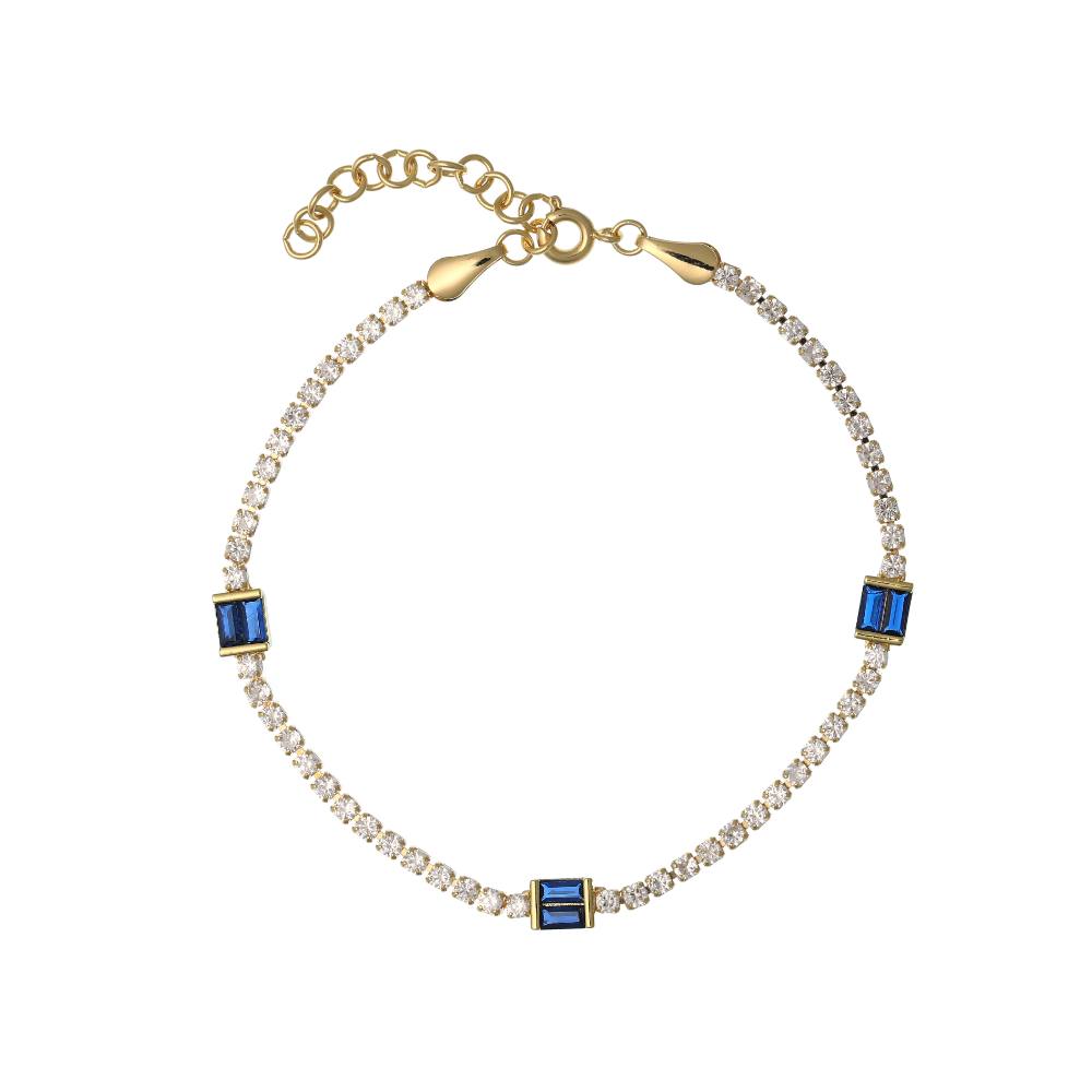 Triple Glam Yellow Casual Bracelet