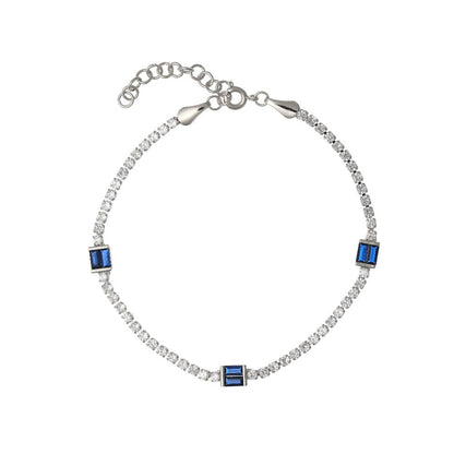 Triple Glam White Casual Bracelet