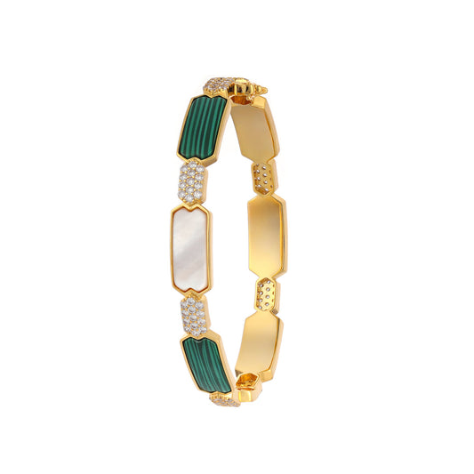 Soleil Yellow Casual Bangle Bracelet