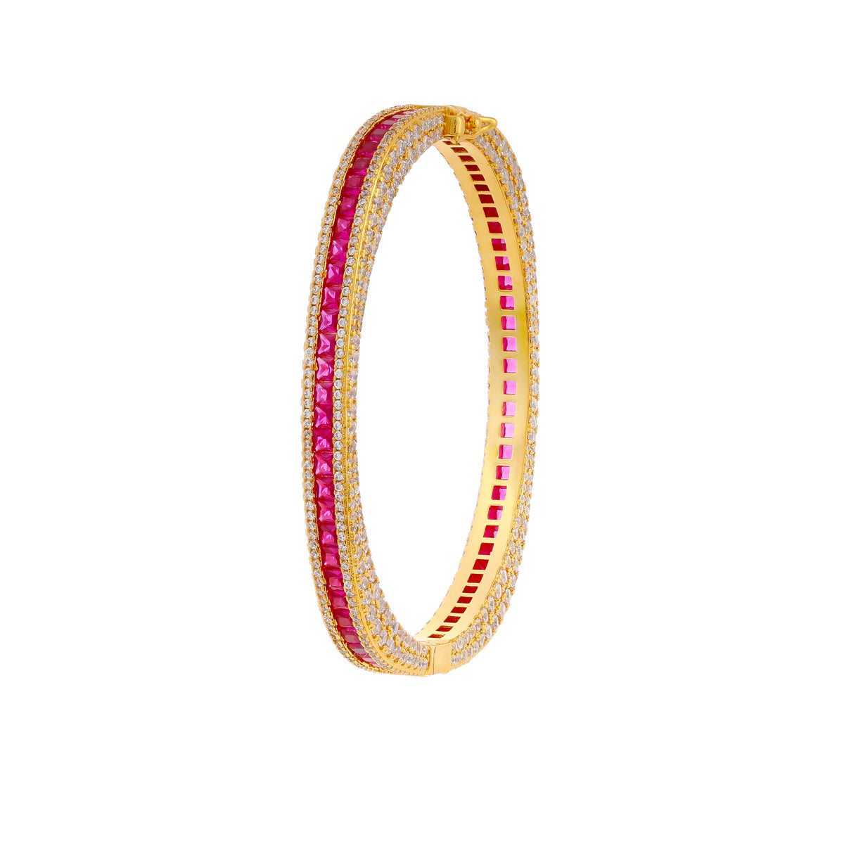 Square Blush Yellow Mixed Evening Bracelet