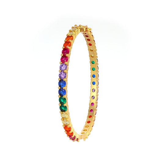 Ocean Rainbow Bangle Bracelet