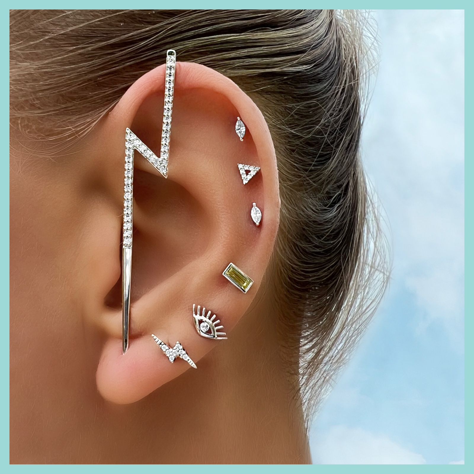 Jianna Eyes Dots Casual Earrings