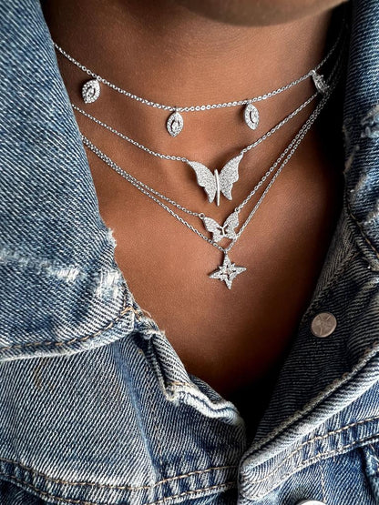 Extra Butterfly Casual Necklace