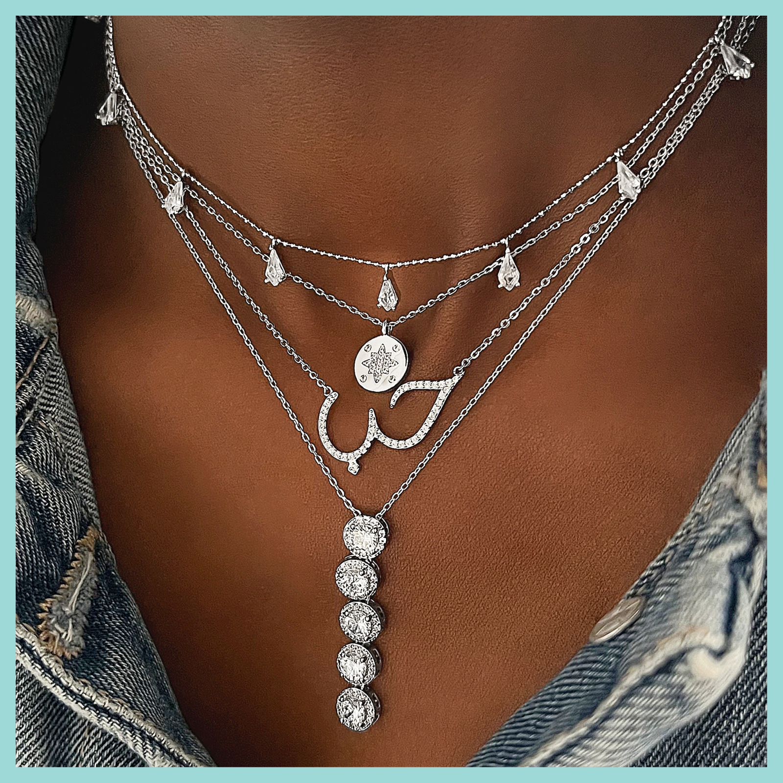Precious Gems Casual Drop Necklace