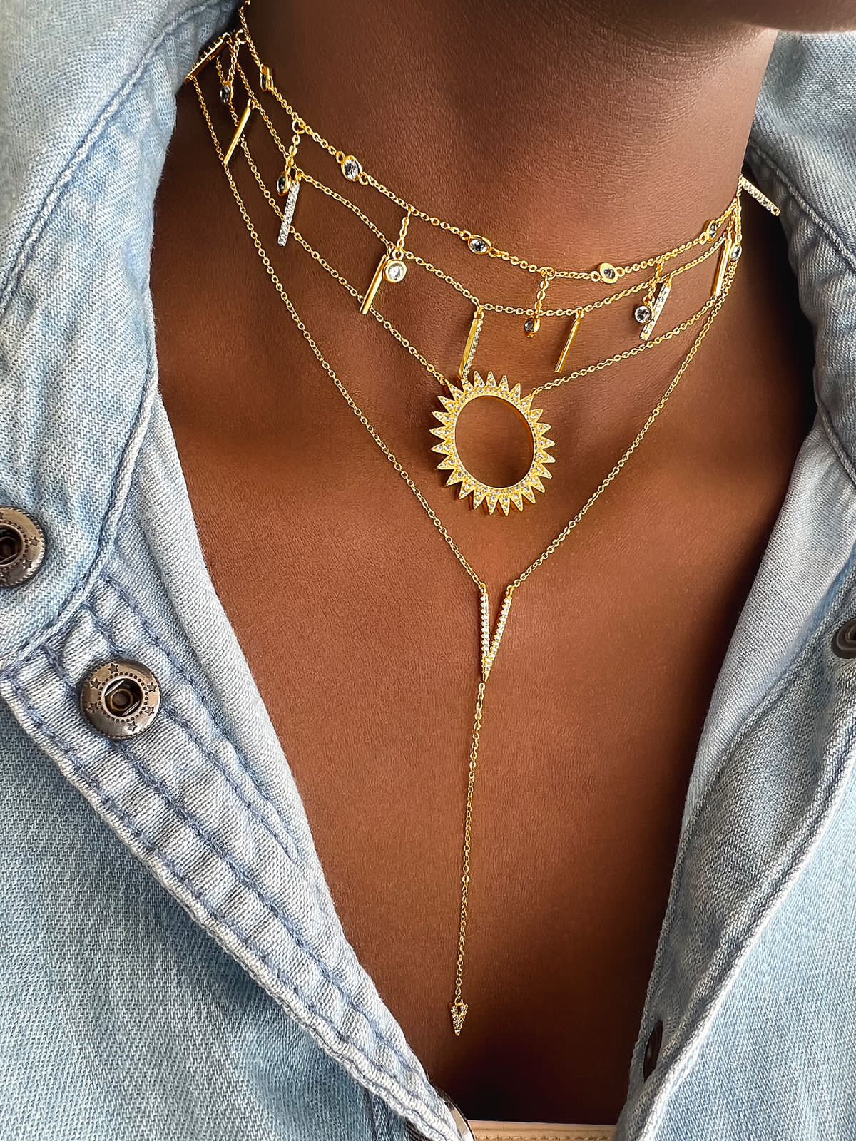 The Bright Sun Statement Casual Necklace