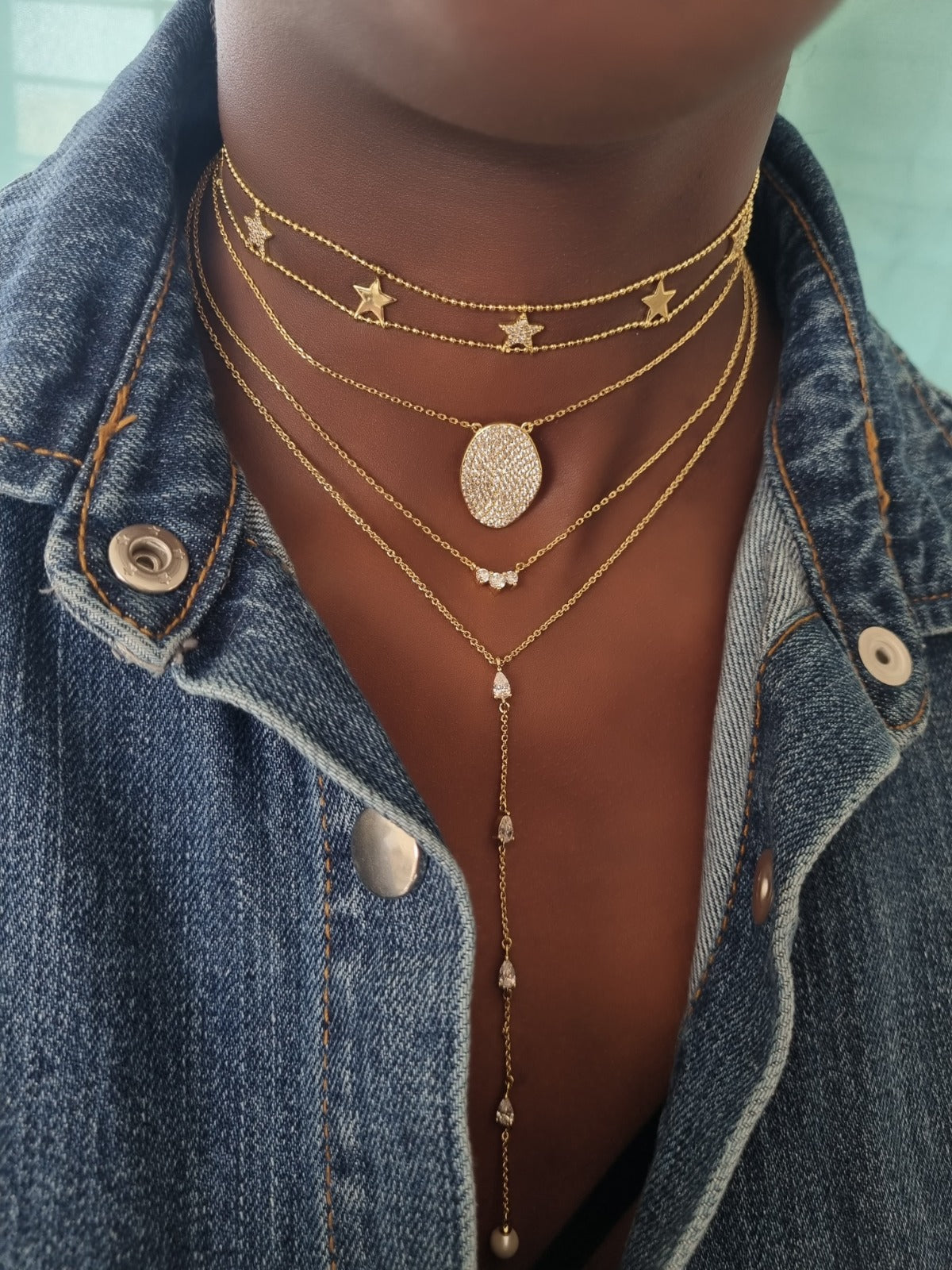 Bana Triple Dot Casual Necklace