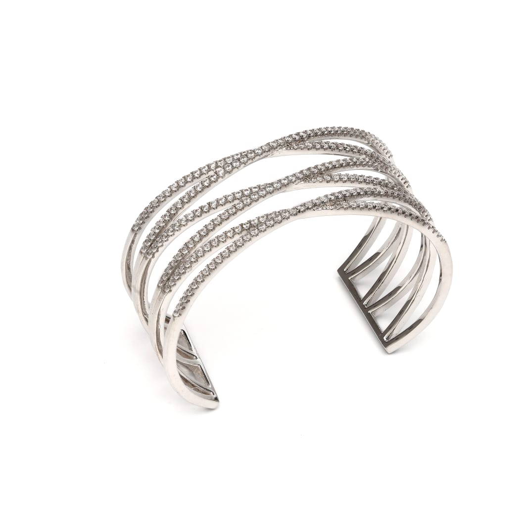 Triple X Open Bangle Bracelet