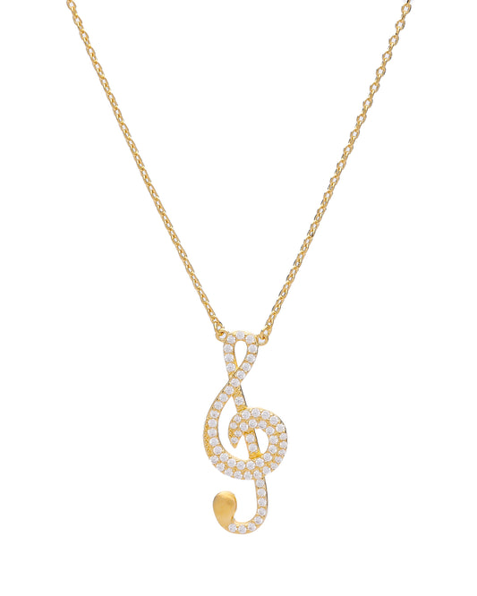 Music Note Casual Necklace