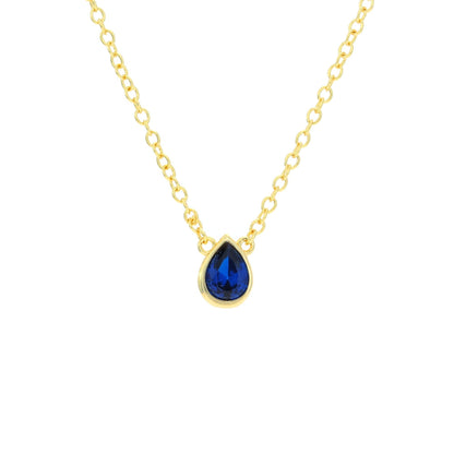 Nostalgic Teardrop Yellow Casual Necklace