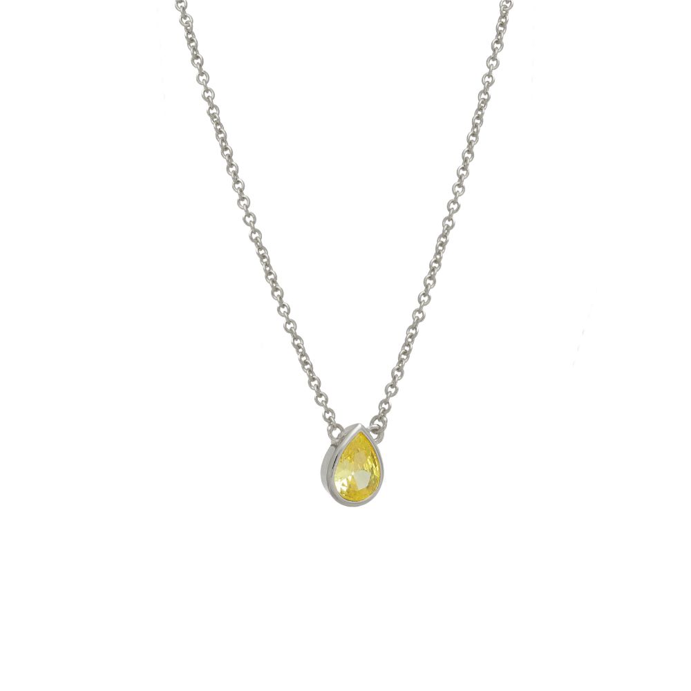 Nostalgic Teardrop White Casual Necklace
