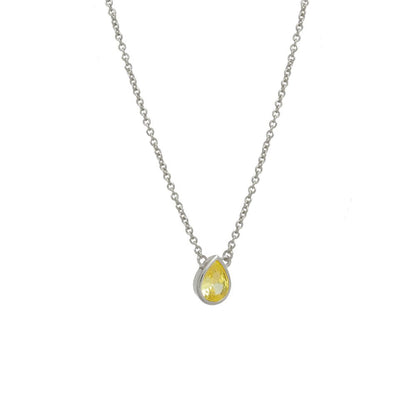 Nostalgic Teardrop White Casual Necklace
