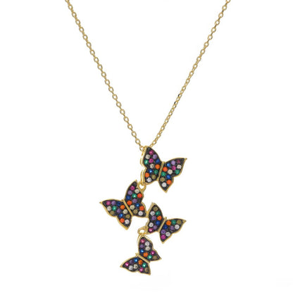 Butterflies Drops Casual Necklace