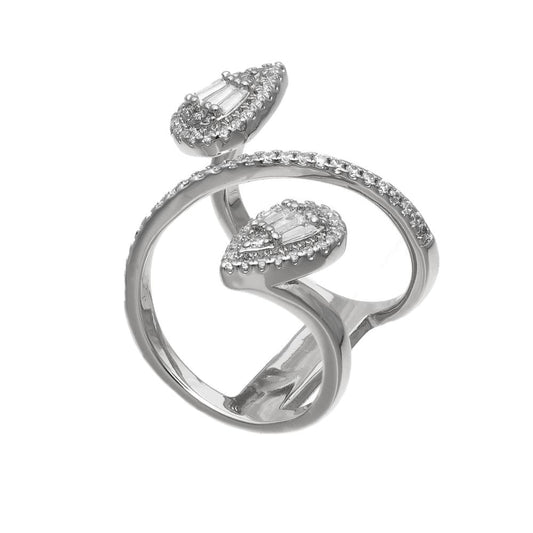Senior Double Solitaire Ring