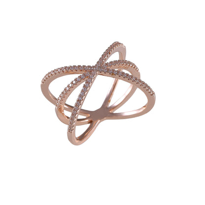 Sea Crossed Lines Ring