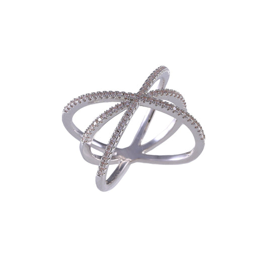 Sea Crossed Lines Ring