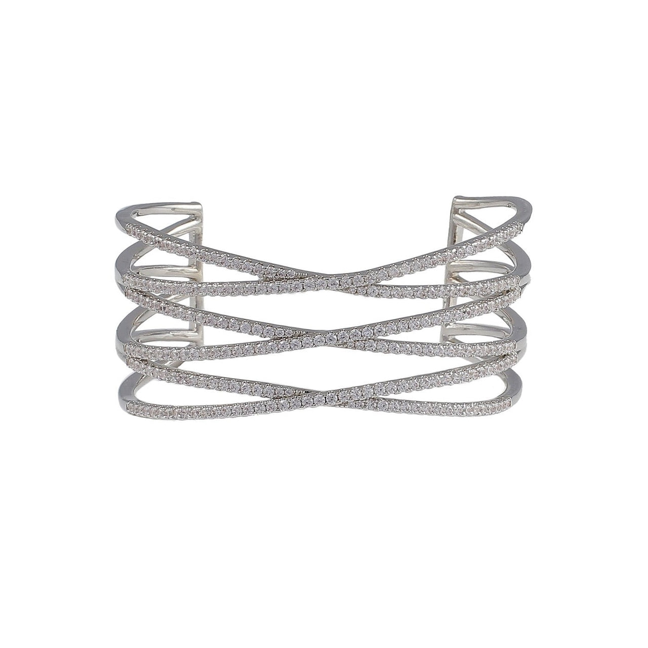 Triple X Open Bangle Bracelet
