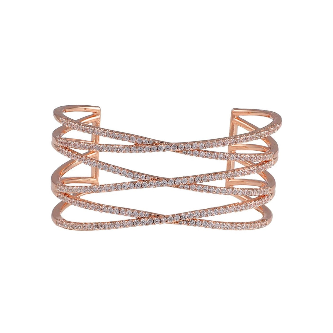 Triple X Open Bangle Bracelet