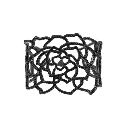Daisy Stone Open Bangle Bracelet