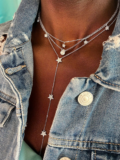 Nostalgic Teardrop White Casual Necklace