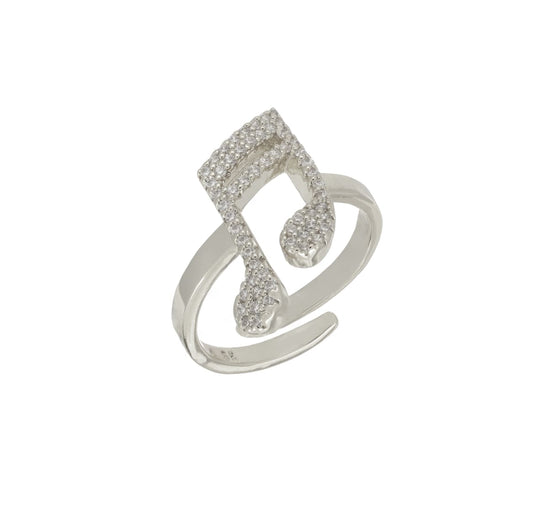Music Note Casual Ring