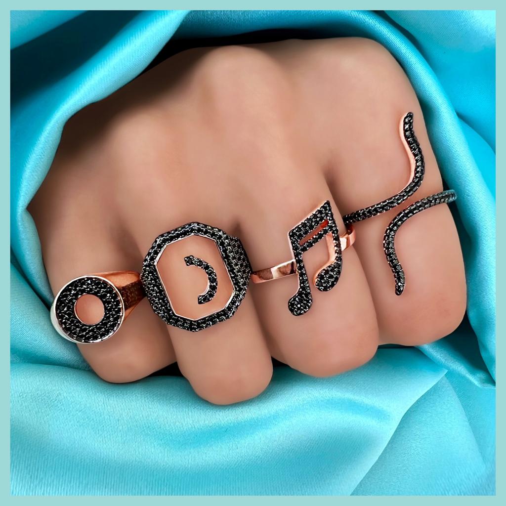 Music Note Casual Ring