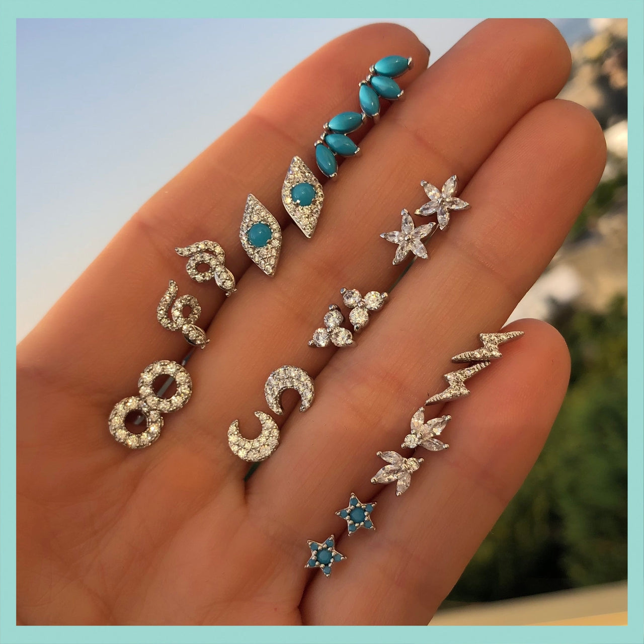 Thunder Spark Dot Earrings
