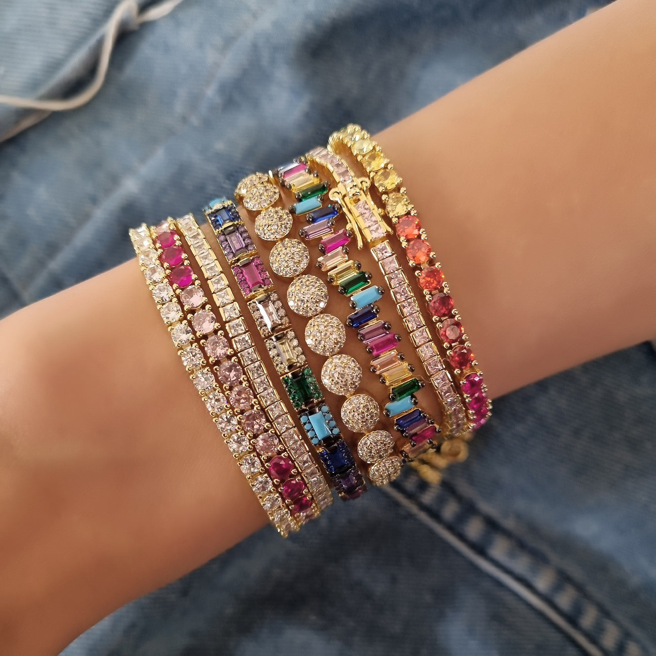 Tenisha Plain Circles Casual Bracelet