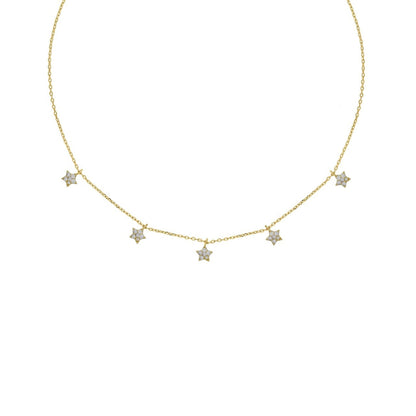 Mini Star Lines Casual Choker Necklace
