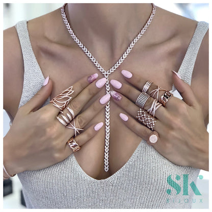 Chandel Long Y Necklace