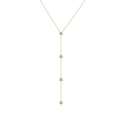Long Mini Star Y Casual Necklace