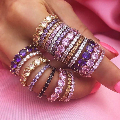 Round Cut Alliance Ring