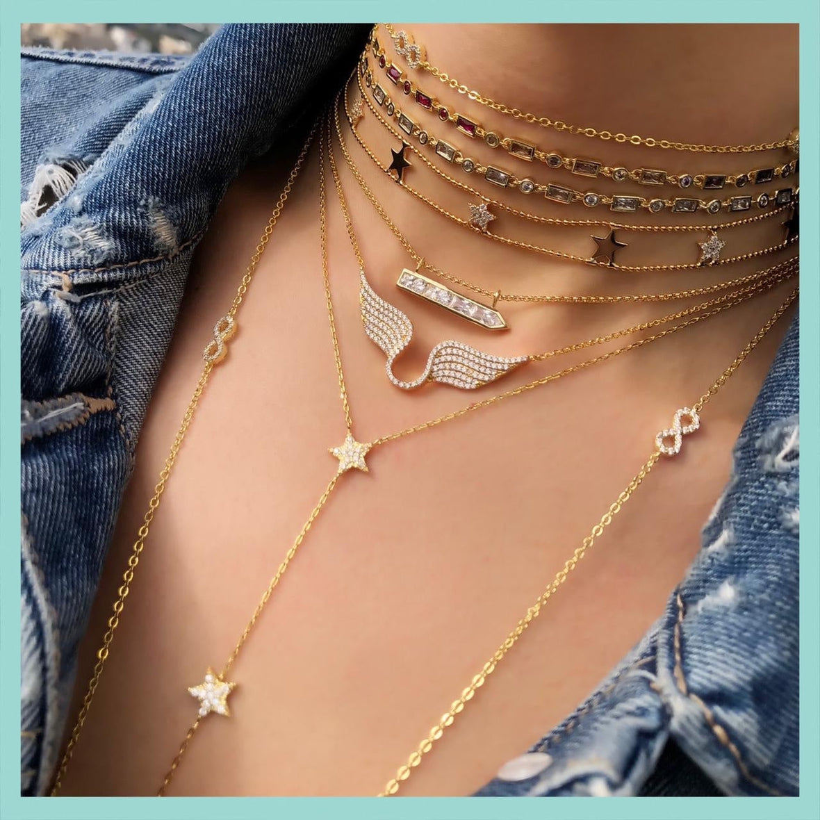 Goddess Open Wings Casual Necklace