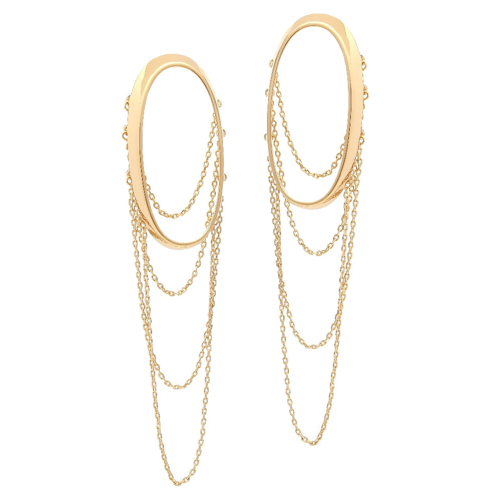 Joycy Chains Drops Casual Earrings